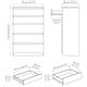 KULLEN chest of 5 drawers, white, 70x40x112 cm (271/2x153/4x441/8") - IKEA