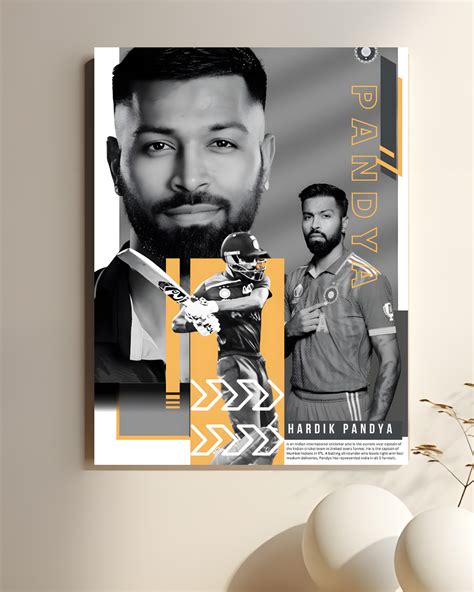 Hardik Pandya #4 || Cricket Poster – Luxen Art Gallery