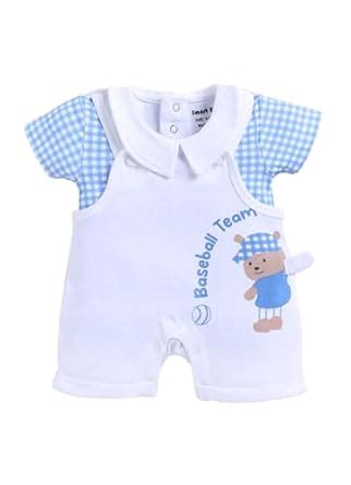 Buy Smart Baby Dungaree Set for Baby Girls | Cotton Romper with T-Shirt ...