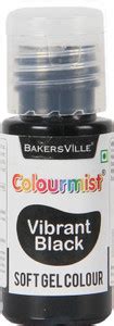 Colourmist Soft Gel Paste Food Color, (Vibrant Black), 20g | Edible Gel ...