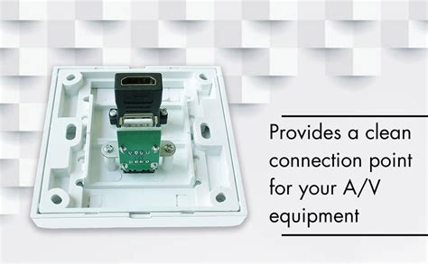 BOXNUBE Multimedia Modular Wall Face Plate with HDMI + USB Panel ...