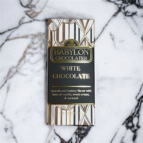Chocolate Bar (White Chocolate) - Babylon Chocolates | SHOP MADE IN DC