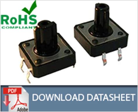 Tact Switch (12 x 12) Standard | round stem | D Stem knob 12mm | tact ...