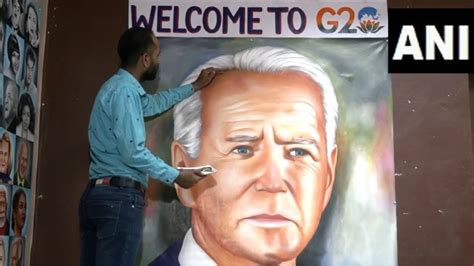 G20 Summit: Amritsar Artist Makes 7-Ft-Long Painting Of Joe Biden ...