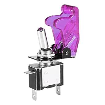 WOMBLE LED Illuminated Modification Toggle Switch with Cover For Car ...