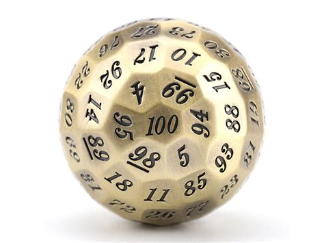 Giant Metal D100 Dnd Dungeon and Dragon Dice Critical Role - Etsy