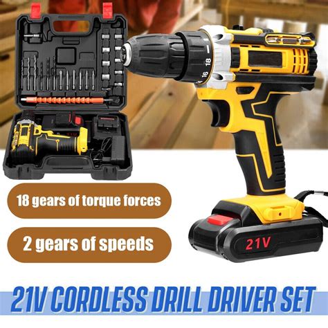 Yijia 21V Cordless Drill Driver Four-in-One Electric Drill India | Ubuy