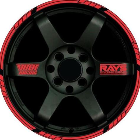 Jual stiker list velg mobil wheel car sticker volk racing rays ...
