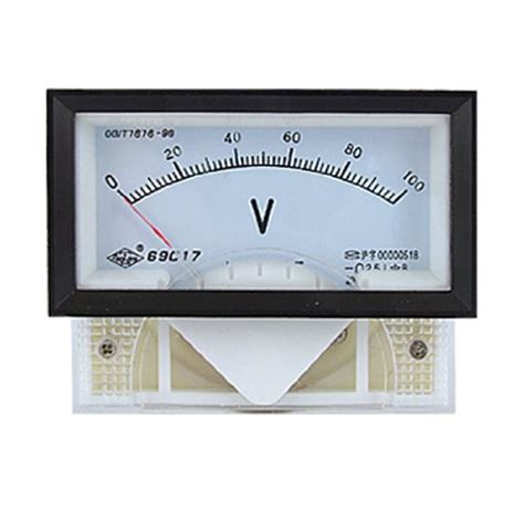 Alcoa PrimeDC 0-100V 2.5 Class Rectangle Panel Analog Voltmeter Gauge ...