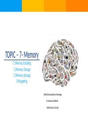 Image result for Example 7 of Memory