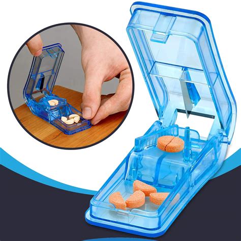 Pill Cutter - V- Grip Pill Crusher and Cutter for Vitamins, Big & Small ...