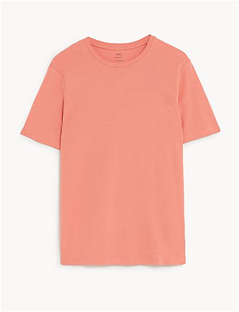 Buy Regular Fit Pure Cotton Crew Neck T-Shirt at Marks & Spencer