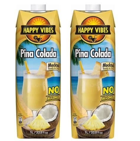 Happy Vibes Pinacolada Mocktail Non Alcoholic Beverage No Added ...