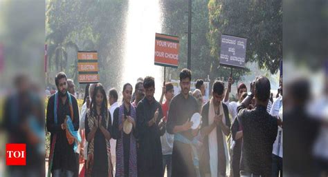 Hitting the streets to create awareness about voting - The Times of India