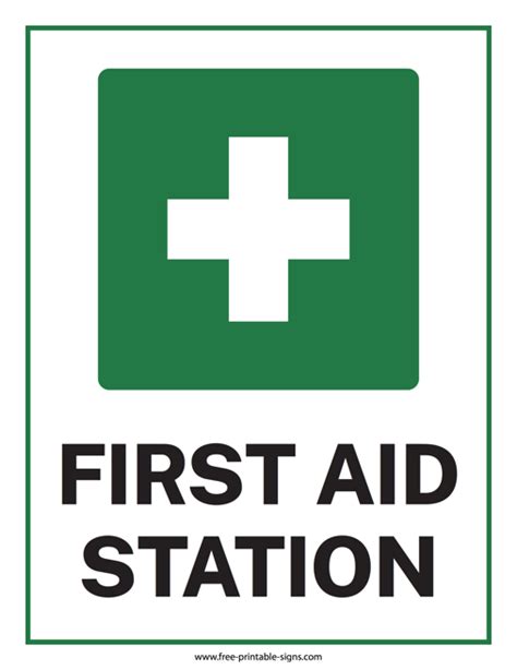 Image result for First Aid Location. Sign