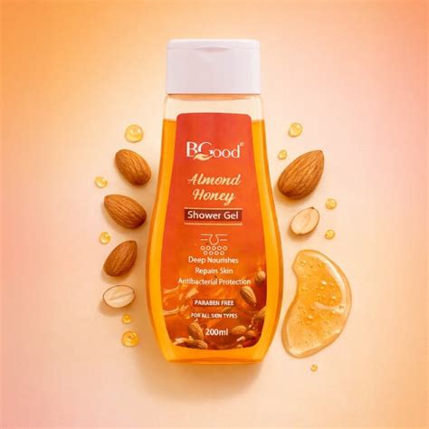 Almond & Honey Shower Gel - 200 ml | Deep Nourishing & Moisturizing Bo ...