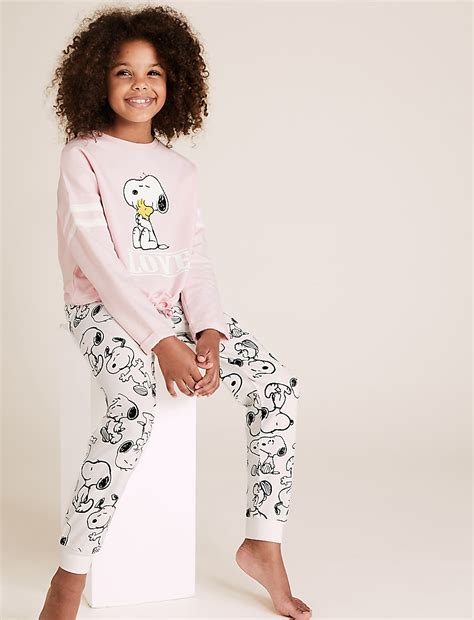 Buy Snoopy™ Lounge Pyjama Set (6-16 Yrs) at Marks & Spencer