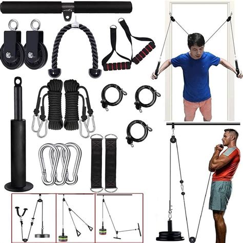 IRIS Cable Pulley System for Exercise LAT Pulldown Home Gym Combo Price ...