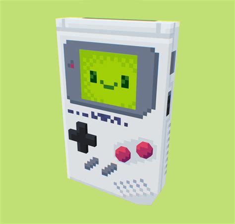 ArtStation - Gameboy 3d model pixel art