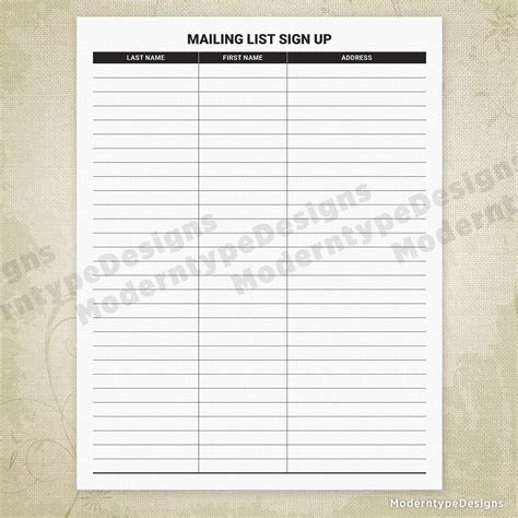 Image result for Address Mailing List