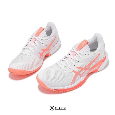 Asics Solution Speed FF3 White/Sun Coral - 1042A250-100 - Hàng Chính H ...