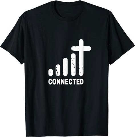 Connected - Funny Christian Jesus Christ Bible Church Peace T-Shirt Men ...