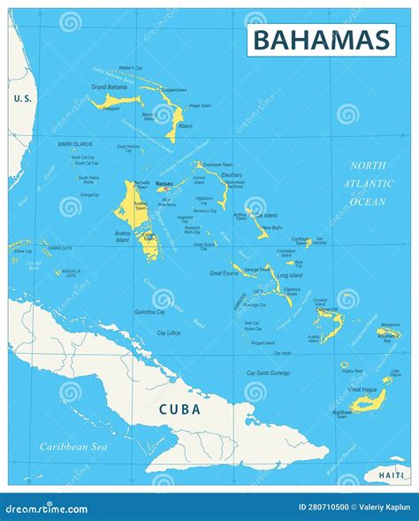 Printable Map Of The Bahamas