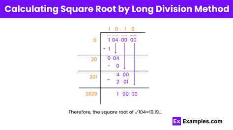 Square & Square Root of 104 - Methods, Calculation, How to find