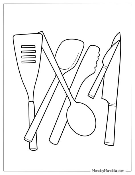 Coloring Picture Kitchen 的图像结果