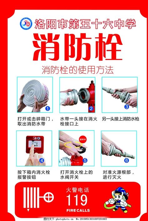 消防栓使用方法图片_其他_广告设计-图行天下素材网
