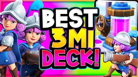 INSANE PRESSURE! BEST THREE MUSKETEER DECK - CLASH ROYALE - YouTube