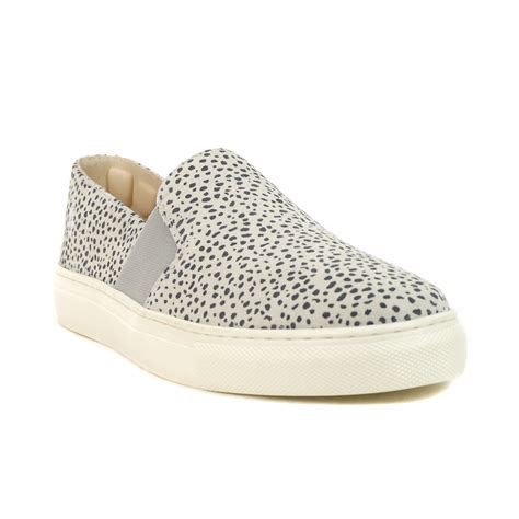Hush Puppies Noelle Snow Leopard Suede Slip-Ons HW06845-026 - WOOKI.com