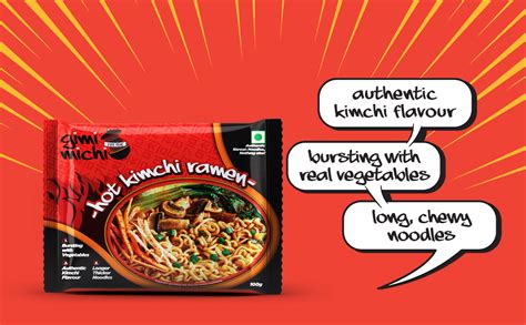 Gimi Michi | Hot Kimchi Ramen | Authentic Korean Noodles |Spicy ...