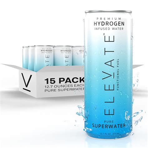 Buy ELEVATE Hydrogen Water 15 pack Highest Hydrogen Infused Alkaline ...