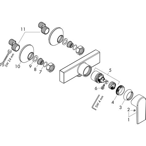Vernis Shape Shower mixers: 1 function, Chrome, Item No. 71650007