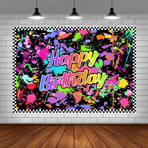 Buy Lofaris Neno Glow in The Dark Birthday Party Photography Backdrops ...
