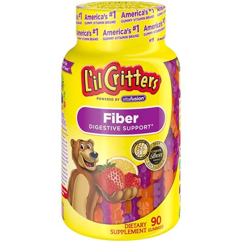 L'il Critters Kids Fiber Gummy Bears Supplement (90 Count) Only $4.75 ...