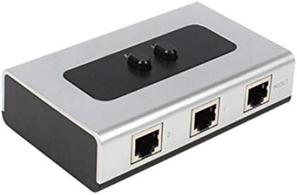 2Port RJ45 Gigabit Ethernet RJ45 Network Switch Splitter Selector Box ...