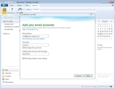 Windows Live Mail Setup 的图像结果