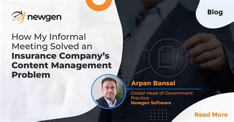 Solving an Insurance Company’s Content Management Problem| Newgen (India)