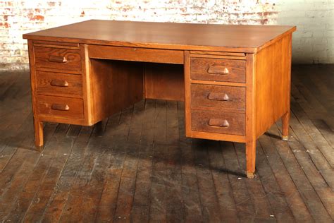 Vintage Industrial, Teachers Desk by "Standard Furniture Company" at ...