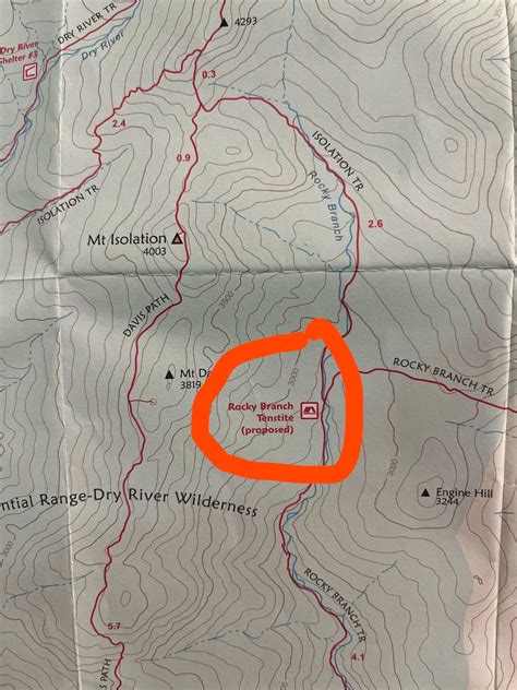 What does “proposed” mean on Rocky Branch Tentsite? Related question ...