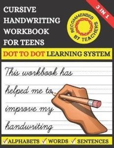 Cursive Handwriting Workbook For Teens: Buy Cursive Handwriting ...