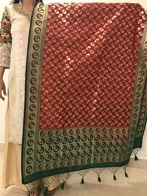 Buy Pure Silk Banarasi Dupatta (2.5 meters) at Amazon.in