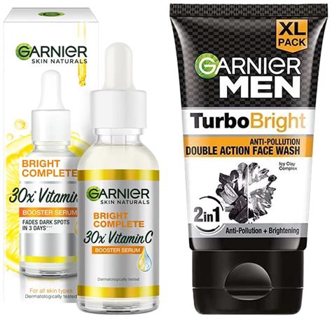 Garnier Bright Complete VITAMIN C Booster Face Serum, 30ml & Garnier ...
