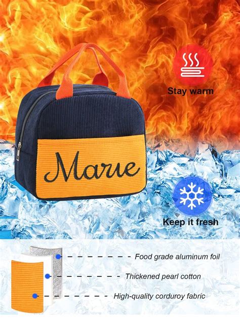 1pc Personalized Lunch Box, Custom Lunch Bag, Lunch Box For Women With ...