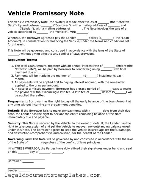 Image result for Car Promissory Note Form