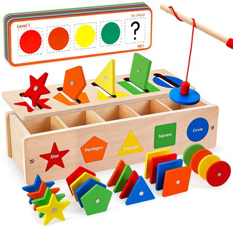 EDUJOY Montessori Toys for 2 3 Year Old Boys, Educational Toys for 3 4 ...