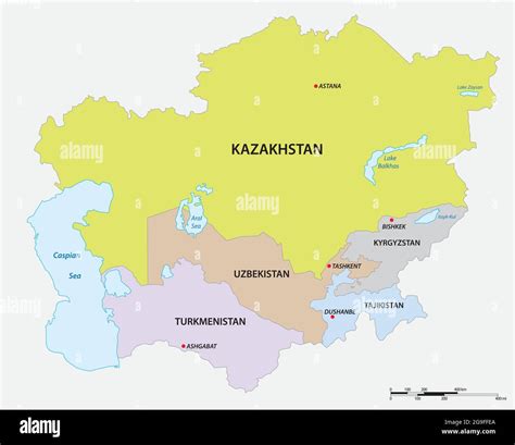 Central asia map hi-res stock photography and images - Alamy