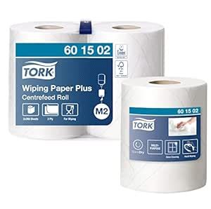 2 x 125m, Multi-Purpose, White: Tork Wiping Paper Roll Compatible with ...